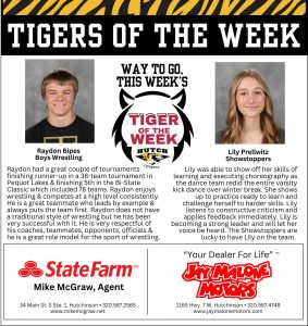 Bipes, Prellwitz are Tigers of the Week